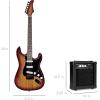 imageBest Choice Products 39in Full Size Beginner Electric Guitar Starter Kit wCase Strap 10W Amp Strings Pick Tremolo Bar  SunburstBourbon