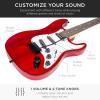 imageBest Choice Products 39in Full Size Beginner Electric Guitar Starter Kit wCase Strap 10W Amp Strings Pick Tremolo Bar  SunburstCherry Red