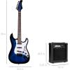 imageBest Choice Products 39in Full Size Beginner Electric Guitar Starter Kit wCase Strap 10W Amp Strings Pick Tremolo Bar  SunburstHollywood Blue