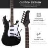 imageBest Choice Products 39in Full Size Beginner Electric Guitar Starter Kit wCase Strap 10W Amp Strings Pick Tremolo Bar  SunburstJet Black