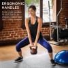 imageBest Choice Products 3Piece Kettlebell Set with Storage Rack HDPE Coated Exercise Fitness Concrete Weights for Home Gym Strength Training HIIT Workout 5lb 10lb 15lb