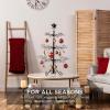 imageBest Choice Products 3ft Wrought Iron Ornament Display Christmas Tree wEasy Assembly and Stand  GoldBlack