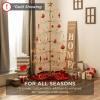 imageBest Choice Products 3ft Wrought Iron Ornament Display Christmas Tree wEasy Assembly and Stand  GoldBlack