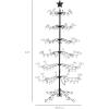 imageBest Choice Products 3ft Wrought Iron Ornament Display Christmas Tree wEasy Assembly and Stand  GoldBlack