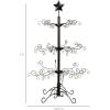 imageBest Choice Products 3ft Wrought Iron Ornament Display Christmas Tree wEasy Assembly and Stand  GoldBlack