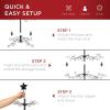 imageBest Choice Products 3ft Wrought Iron Ornament Display Christmas Tree wEasy Assembly and Stand  GoldBlack
