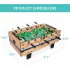 imageBest Choice Products 4in1 Multi Game Table Childrens Combination Arcade Set for Home Play Room Rec Room wPool Billiards Air Hockey Foosball and Table TennisNatural