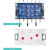 imageBest Choice Products 4in1 Multi Game Table Childrens Combination Arcade Set for Home Play Room Rec Room wPool Billiards Air Hockey Foosball and Table TennisGray