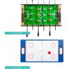imageBest Choice Products 4in1 Multi Game Table Childrens Combination Arcade Set for Home Play Room Rec Room wPool Billiards Air Hockey Foosball and Table TennisNatural