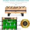 imageBest Choice Products 4in1 Multi Game Table Childrens Combination Arcade Set for Home Play Room Rec Room wPool Billiards Air Hockey Foosball and Table TennisNatural