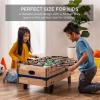imageBest Choice Products 4in1 Multi Game Table Childrens Combination Arcade Set for Home Play Room Rec Room wPool Billiards Air Hockey Foosball and Table TennisNatural