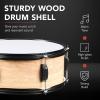 imageBest Choice Products 5Piece Full Size Complete Adult Drum Set wCymbal Stands Stool Drum Pedal Sticks Floor Tom  BlackNatural Woodgrain
