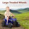 imageBest Choice Products 6V Kids Ride On Toy 4Wheeler Quad ATV Play Car w 18MPH Max Speed Treaded Tires Rubber Handles PushButton Accelerator  GreenBlue