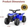 imageBest Choice Products 6V Kids Ride On Toy 4Wheeler Quad ATV Play Car w 18MPH Max Speed Treaded Tires Rubber Handles PushButton Accelerator  GreenBlue