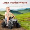 imageBest Choice Products 6V Kids Ride On Toy 4Wheeler Quad ATV Play Car w 18MPH Max Speed Treaded Tires Rubber Handles PushButton Accelerator  GreenGray