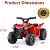 imageBest Choice Products 6V Kids Ride On Toy 4Wheeler Quad ATV Play Car w 18MPH Max Speed Treaded Tires Rubber Handles PushButton Accelerator  GreenRed