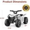 imageBest Choice Products 6V Kids Ride On Toy 4Wheeler Quad ATV Play Car w 18MPH Max Speed Treaded Tires Rubber Handles PushButton Accelerator  GreenWhite