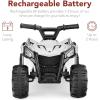 imageBest Choice Products 6V Kids Ride On Toy 4Wheeler Quad ATV Play Car w 18MPH Max Speed Treaded Tires Rubber Handles PushButton Accelerator  GreenWhite