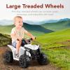 imageBest Choice Products 6V Kids Ride On Toy 4Wheeler Quad ATV Play Car w 18MPH Max Speed Treaded Tires Rubber Handles PushButton Accelerator  GreenWhite