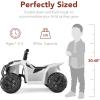 imageBest Choice Products 6V Kids Ride On Toy 4Wheeler Quad ATV Play Car w 18MPH Max Speed Treaded Tires Rubber Handles PushButton Accelerator  GreenWhite