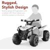 imageBest Choice Products 6V Kids Ride On Toy 4Wheeler Quad ATV Play Car w 18MPH Max Speed Treaded Tires Rubber Handles PushButton Accelerator  GreenWhite