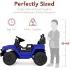 imageBest Choice Products 6V Kids Ride On Toy Mini Truck Electric Play Car wParent Remote Control 4Wheel Suspension LED Lights 2 Speeds Functional Horn 31MPH Max Speed  SandBlue
