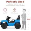 imageBest Choice Products 6V Kids Ride On Toy Mini Truck Electric Play Car wParent Remote Control 4Wheel Suspension LED Lights 2 Speeds Functional Horn 31MPH Max Speed  SandLight Blue