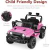 imageBest Choice Products 6V Kids Ride On Toy Mini Truck Electric Play Car wParent Remote Control 4Wheel Suspension LED Lights 2 Speeds Functional Horn 31MPH Max Speed  SandPink