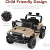imageBest Choice Products 6V Kids Ride On Toy Mini Truck Electric Play Car wParent Remote Control 4Wheel Suspension LED Lights 2 Speeds Functional Horn 31MPH Max Speed  SandSand