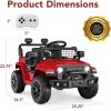imageBest Choice Products 6V Kids Ride On Toy Mini Truck Electric Play Car wParent Remote Control 4Wheel Suspension LED Lights 2 Speeds Functional Horn 31MPH Max Speed  SandRed