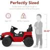 imageBest Choice Products 6V Kids Ride On Toy Mini Truck Electric Play Car wParent Remote Control 4Wheel Suspension LED Lights 2 Speeds Functional Horn 31MPH Max Speed  SandRed
