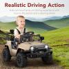 imageBest Choice Products 6V Kids Ride On Toy Mini Truck Electric Play Car wParent Remote Control 4Wheel Suspension LED Lights 2 Speeds Functional Horn 31MPH Max Speed  SandSand