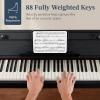 imageBest Choice Products 88Key Weighted Full Size Digital Piano Modern Desk Keyboard wMetal Legs 3 Sustain Pedal MIDI Headphone Jack  NaturalBlack