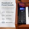 imageBest Choice Products 88Key Weighted Full Size Digital Piano Modern Desk Keyboard wMetal Legs 3 Sustain Pedal MIDI Headphone Jack  NaturalNatural