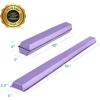 imageBest Choice Products 8ft Folding MediumDensity Foam Floor Balance Beam for Gymnastic and TumblingPurple