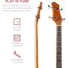 imageBest Choice Products Acoustic Electric Bass Guitar Full Size 4 String Fretted Bass Guitar wPadded Gig Bag  BlueNatural