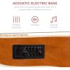 imageBest Choice Products Acoustic Electric Bass Guitar Full Size 4 String Fretted Bass Guitar wPadded Gig Bag  BlueNatural