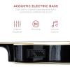 imageBest Choice Products Acoustic Electric Bass Guitar Full Size 4 String Fretted Bass Guitar wPadded Gig Bag  BlueVintage Sunburst