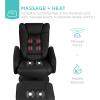 imageBest Choice Products Faux Leather Electric Massage Recliner wStool Footrest Ottoman Remote Control 5 Heat ampamp Massage Modes Side Pockets  BlackBlack