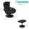 imageBest Choice Products Faux Leather Electric Massage Recliner wStool Footrest Ottoman Remote Control 5 Heat ampamp Massage Modes Side Pockets  BlackBlack