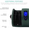 imageBest Choice Products Heated Shiatsu Foot Massager for Pain Relief Plantar Fasciitis Neuropathy Blood Circulation wCompact Design  Satin BlackDark Green