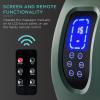 imageBest Choice Products Heated Shiatsu Foot Massager for Pain Relief Plantar Fasciitis Neuropathy Blood Circulation wCompact Design  Satin BlackDark Green
