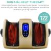 imageBest Choice Products Heated Shiatsu Foot Massager for Pain Relief Plantar Fasciitis Neuropathy Blood Circulation wCompact Design  Satin BlackGold