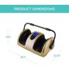 imageBest Choice Products Heated Shiatsu Foot Massager for Pain Relief Plantar Fasciitis Neuropathy Blood Circulation wCompact Design  Satin BlackGold