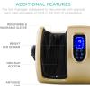 imageBest Choice Products Heated Shiatsu Foot Massager for Pain Relief Plantar Fasciitis Neuropathy Blood Circulation wCompact Design  Satin BlackGold