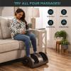 imageBest Choice Products Heated Shiatsu Foot Massager for Pain Relief Plantar Fasciitis Neuropathy Blood Circulation wCompact Design  Satin BlackGray