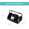 imageBest Choice Products Heated Shiatsu Foot Massager for Pain Relief Plantar Fasciitis Neuropathy Blood Circulation wCompact Design  Satin BlackGray
