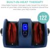 imageBest Choice Products Heated Shiatsu Foot Massager for Pain Relief Plantar Fasciitis Neuropathy Blood Circulation wCompact Design  Satin BlackNavy Blue