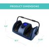 imageBest Choice Products Heated Shiatsu Foot Massager for Pain Relief Plantar Fasciitis Neuropathy Blood Circulation wCompact Design  Satin BlackNavy Blue