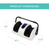 imageBest Choice Products Heated Shiatsu Foot Massager for Pain Relief Plantar Fasciitis Neuropathy Blood Circulation wCompact Design  Satin BlackPearl White